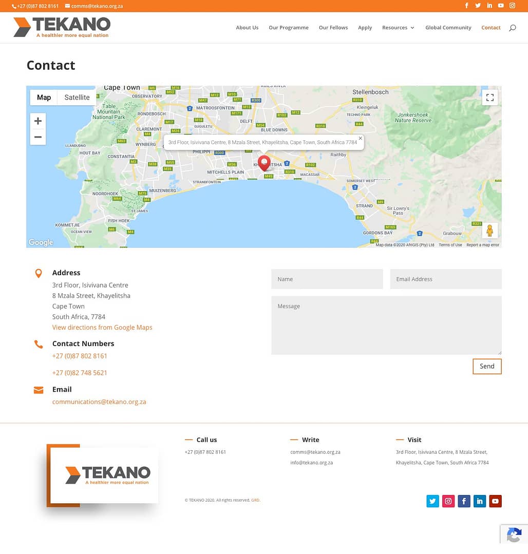 Tekano (Contact Page) | KEMOSO