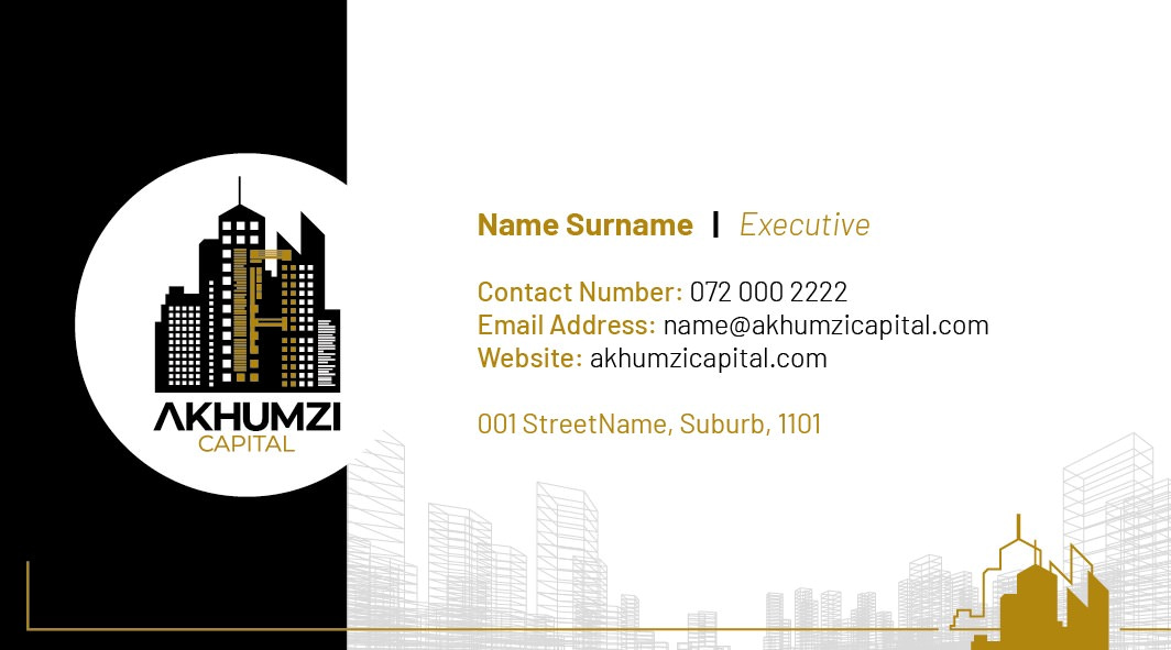 Business Card for Akhumzi Capital | KEMOSO