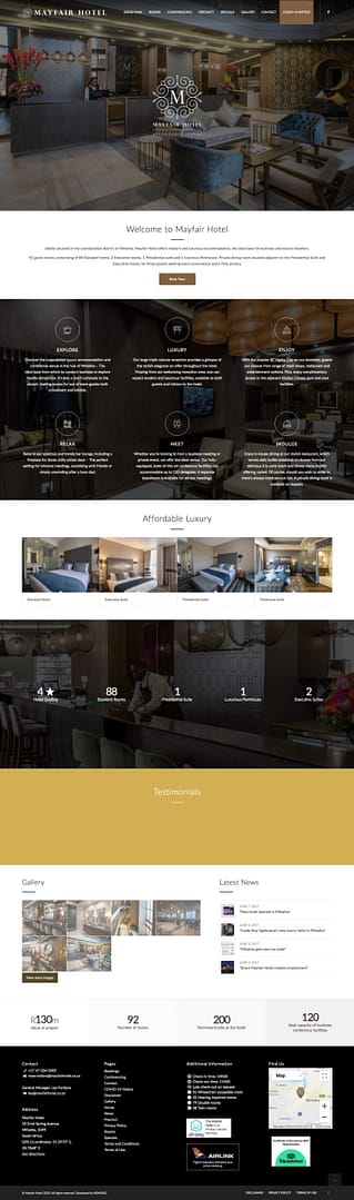 Mayfair Hotel (Home Page) | KEMOSO